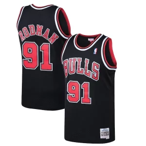 Dennis Rodman Chicago Bulls 1997/98 Hardwood Classics Swingman Jersey Black