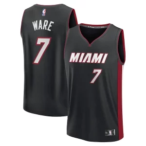 Kel'el Ware Miami Heat Youth Fast Break Replica Player Jersey Icon Edition Black