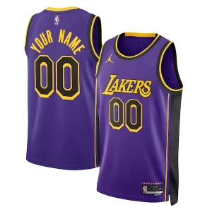 Los Angeles Lakers Jordan Brand Unisex 2022/23 Swingman Custom Jersey Statement Edition Purple