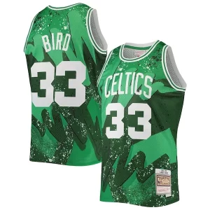Larry Bird Boston Celtics Hardwood Classics 1985/86 Hyper Hoops Swingman Jersey Kelly Green