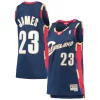 LeBron James Cleveland Cavaliers Women's Hardwood Classics Swingman Jersey Navy