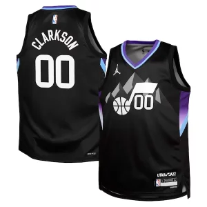 Jordan Clarkson Utah Jazz Jordan Brand Youth Swingman Jersey Statement Edition Black