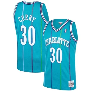 Dell Curry Charlotte Hornets 1992/93 Hardwood Classics Swingman Jersey Teal