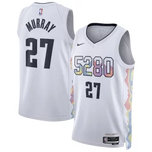 Jamal Murray Denver Nuggets Nike Unisex 2024/25 Swingman Player Jersey City Edition White