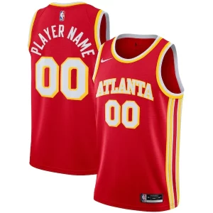 Atlanta Hawks Nike 2020/21 Swingman Custom Jersey Icon Edition Red