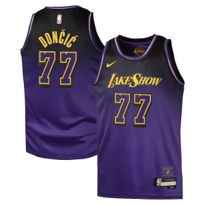 Luka Dončić Los Angeles Lakers Nike City Edition Swingman Jersey 2024 Purple