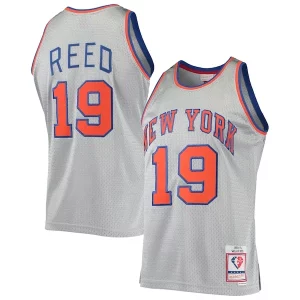 Willis Reed New York Knicks 75th Anniversary 1969/70 Hardwood Classics Swingman Jersey Silver
