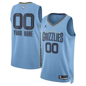 Memphis Grizzlies Jordan Brand Unisex 2022/23 Swingman Custom Jersey Statement Edition Blue