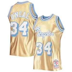 Shaquille O'Neal Los Angeles Lakers 75th Anniversary 1996/97 Hardwood Classics Swingman Jersey Gold