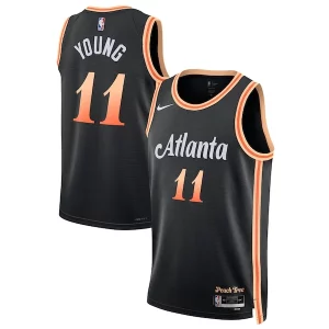 Trae Young Atlanta Hawks Nike Unisex 2022/23 Swingman Jersey City Edition Black