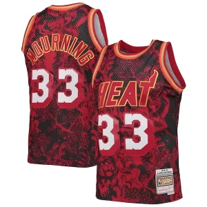 Alonzo Mourning Miami Heat Hardwood Classics 1996/97 Lunar New Year Swingman Jersey Red