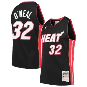 Shaquille O'Neal Miami Heat Hardwood Classics Swingman Jersey Black