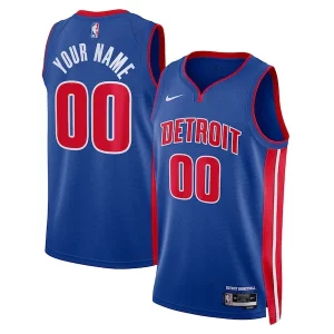 Detroit Pistons Nike Unisex Swingman Custom Jersey Blue Icon Edition