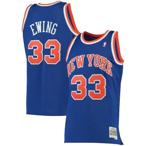 Patrick Ewing New York Knicks 1991/92 Big & Tall Hardwood Classics Swingman Jersey Blue