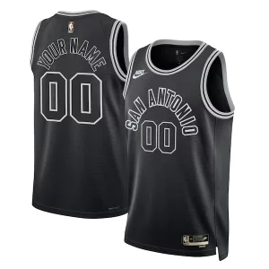 San Antonio Spurs Nike Unisex 2022/23 Custom Swingman Jersey Classic Edition Black