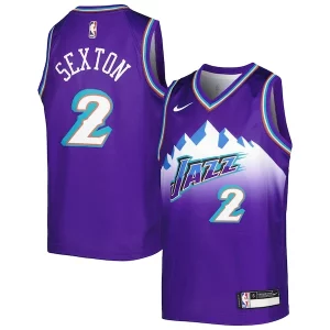 Collin Sexton Utah Jazz Nike Youth 2022/23 Swingman Jersey City Edition Purple