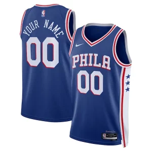 Philadelphia 76ers Nike Unisex 2022/23 Swingman Custom Jersey Royal Icon Edition