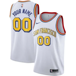 Golden State Warriors Nike Unisex 2019/20 Custom Swingman Jersey White Classic Edition