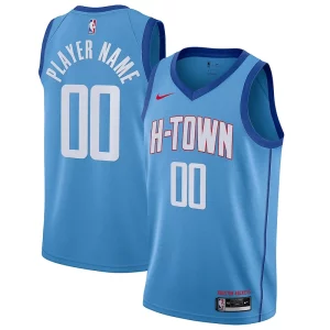 Houston Rockets Nike 2020/21 Swingman Custom Jersey Blue City Edition