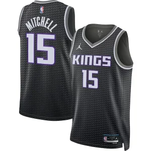 Davion Mitchell Sacramento Kings Jordan Brand Unisex Swingman Jersey Statement Edition Black