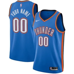Oklahoma City Thunder Nike Custom Swingman Jersey Icon Edition Blue