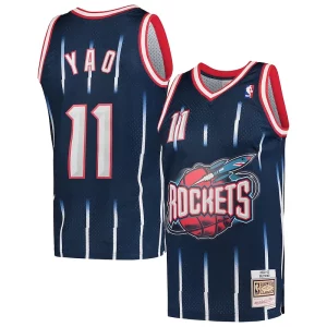 Yao Ming Houston Rockets Hardwood Classics 2002-03 Swingman Jersey Navy