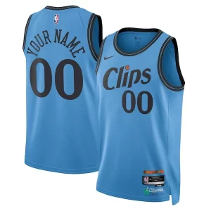 LA Clippers Nike Unisex 2024/25 Custom Swingman Jersey City Edition Light Blue