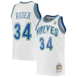 Isaiah Rider Minnesota Timberwolves 1995/96 Hardwood Classics Swingman Jersey White