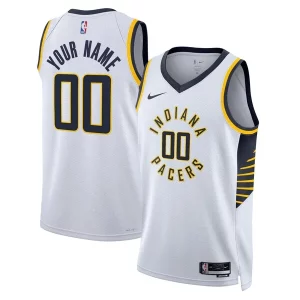 Indiana Pacers Nike Unisex Swingman Custom Jersey White Association Edition