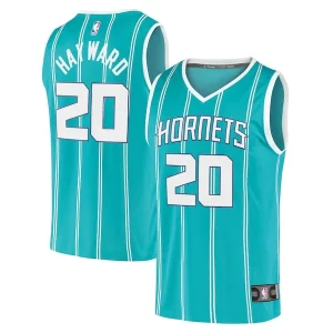 Gordon Hayward Charlotte Hornets 2020/21 Fast Break Replica Player Jersey Teal Icon Edition