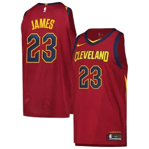 LeBron James Cleveland Cavaliers Nike Authentic Player Jersey Icon Edition Wine