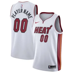 Miami Heat Nike 2020/21 Swingman Custom Jersey Association Edition White