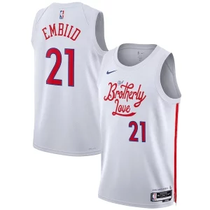 Joel Embiid Philadelphia 76ers Nike Unisex 2022/23 Swingman Jersey City Edition White