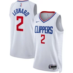 Kawhi Leonard LA Clippers Nike Unisex Swingman Jersey Association Edition White/Royal
