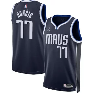 Luka Dončić Dallas Mavericks Jordan Brand Unisex Swingman Jersey Statement Edition Navy