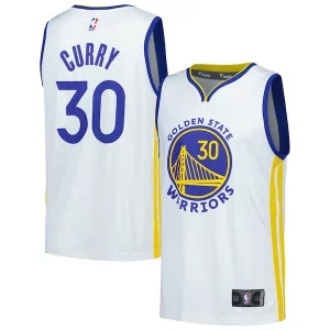 Stephen Curry Golden State Warriors Fast Break Replica Player Jersey Association Edition White
