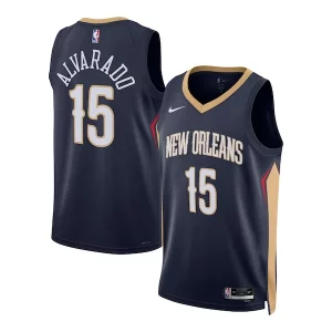 Jose Alvarado New Orleans Pelicans Nike Unisex Swingman Jersey Icon Edition Navy