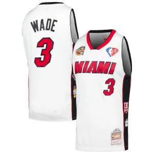 Dwyane Wade Miami Heat Unisex Hall of Fame Class of 2023 Throwback Swingman Jersey White
