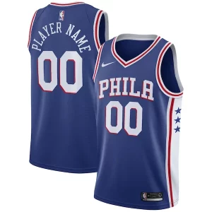 Philadelphia 76ers Nike 2020/21 Swingman Custom Jersey Icon Edition Royal