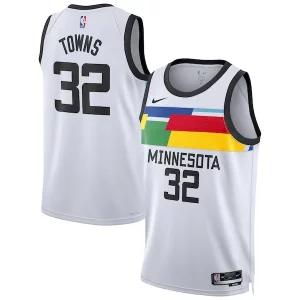 Karl-Anthony Towns Minnesota Timberwolves Nike Unisex 2022/23 Swingman Jersey City Edition White