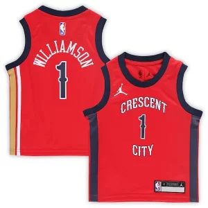 Zion Williamson New Orleans Pelicans Jordan Brand Preschool 2022/23 Replica Jersey Statement Edition Red