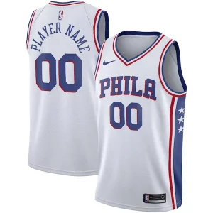 Philadelphia 76ers Nike 2020/21 Swingman Custom Jersey Association Edition White