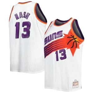 Steve Nash Phoenix Suns Big & Tall Hardwood Classics 1996/97 Swingman Jersey White/Black