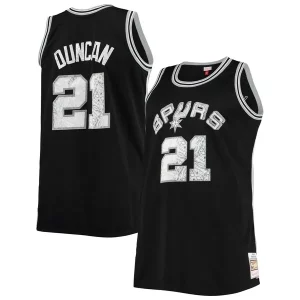Tim Duncan San Antonio Spurs Big & Tall 1998/99 NBA 75th Anniversary Diamond Swingman Jersey Black