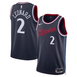 Kawhi Leonard LA Clippers Nike Unisex 2024/25 Swingman Jersey Navy Icon Edition