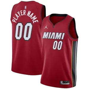 Miami Heat Jordan Brand Swingman Custom Jersey Statement Edition Red