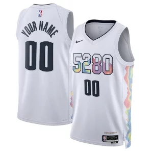 Denver Nuggets Nike Unisex 2024/25 Custom Swingman Jersey City Edition White