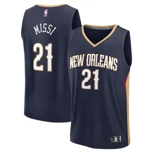 Yves Missi New Orleans Pelicans Youth 2024 NBA Draft Fast Break Player Jersey Icon Edition Navy