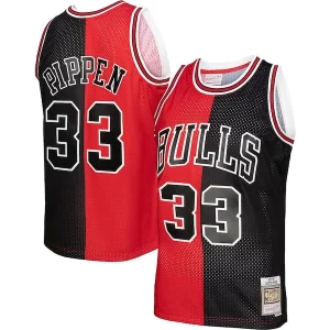 Scottie Pippen Chicago Bulls Big & Tall Hardwood Classics 1997/98 Split Swingman Jersey Red/Black