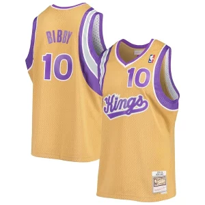Mike Bibby Sacramento Kings 2005/06 Hardwood Classics Swingman Jersey Gold